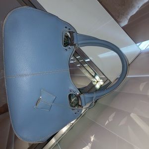 TODS light blue satchel handbag